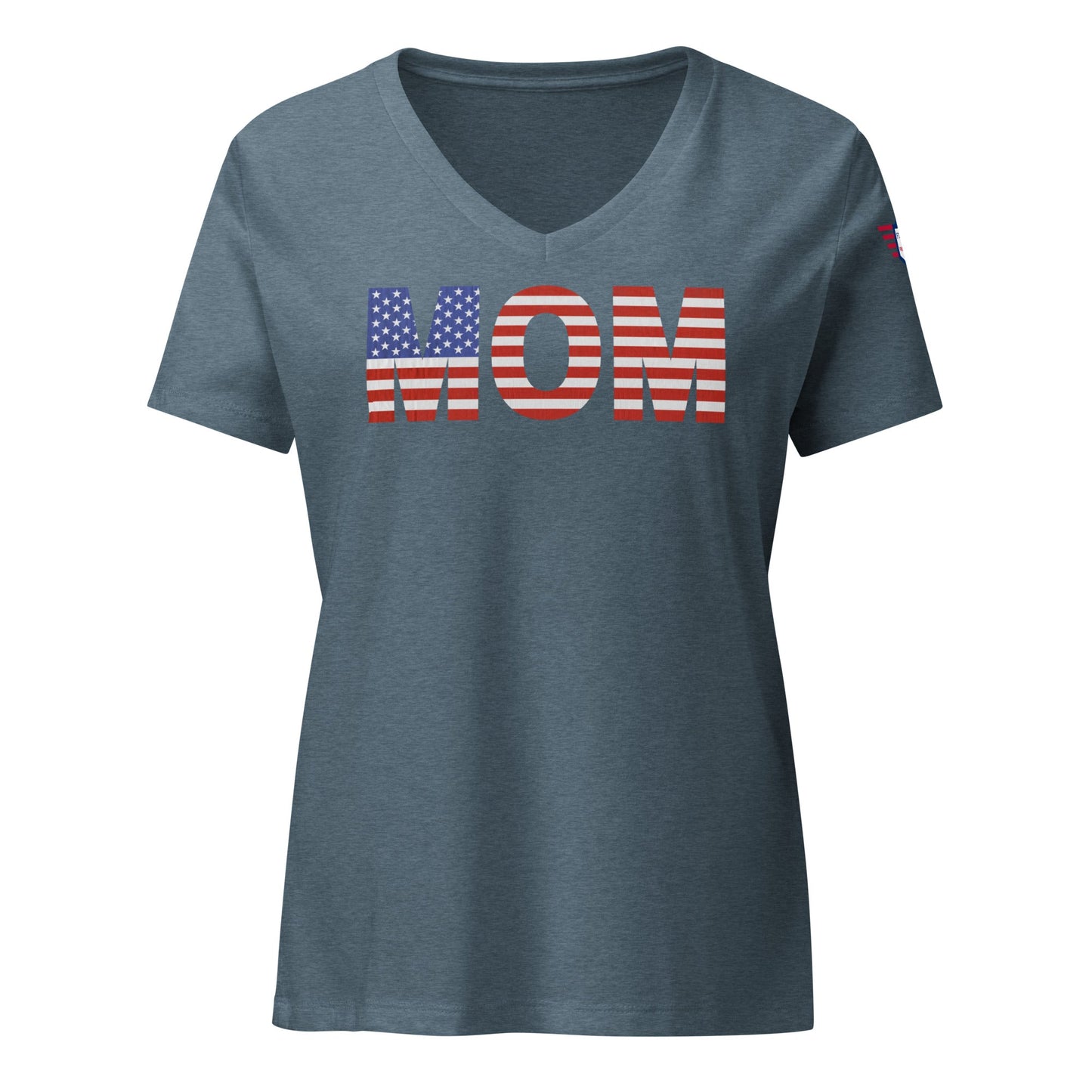 Mom USA - Women’s relaxed v-neck t-shirt