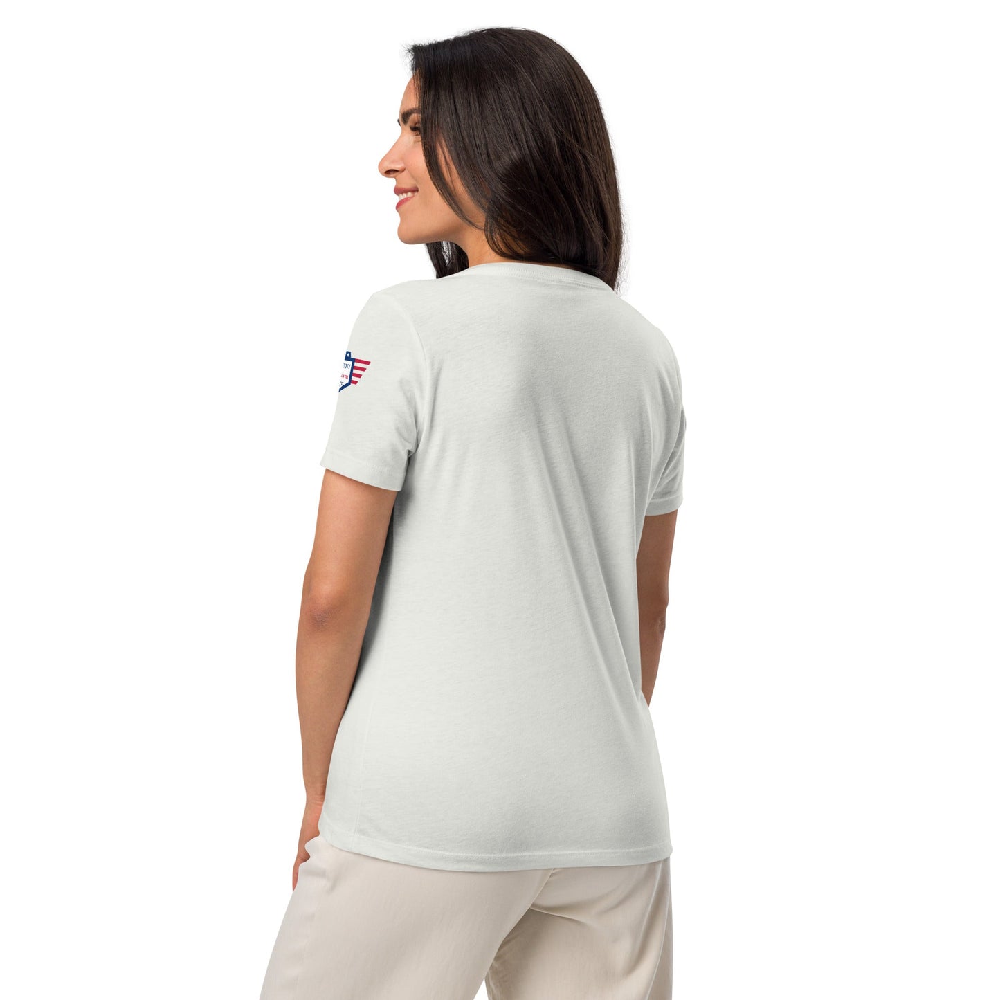 Keep Calm and Dutch on - Women’s relaxed v-neck t-shirt