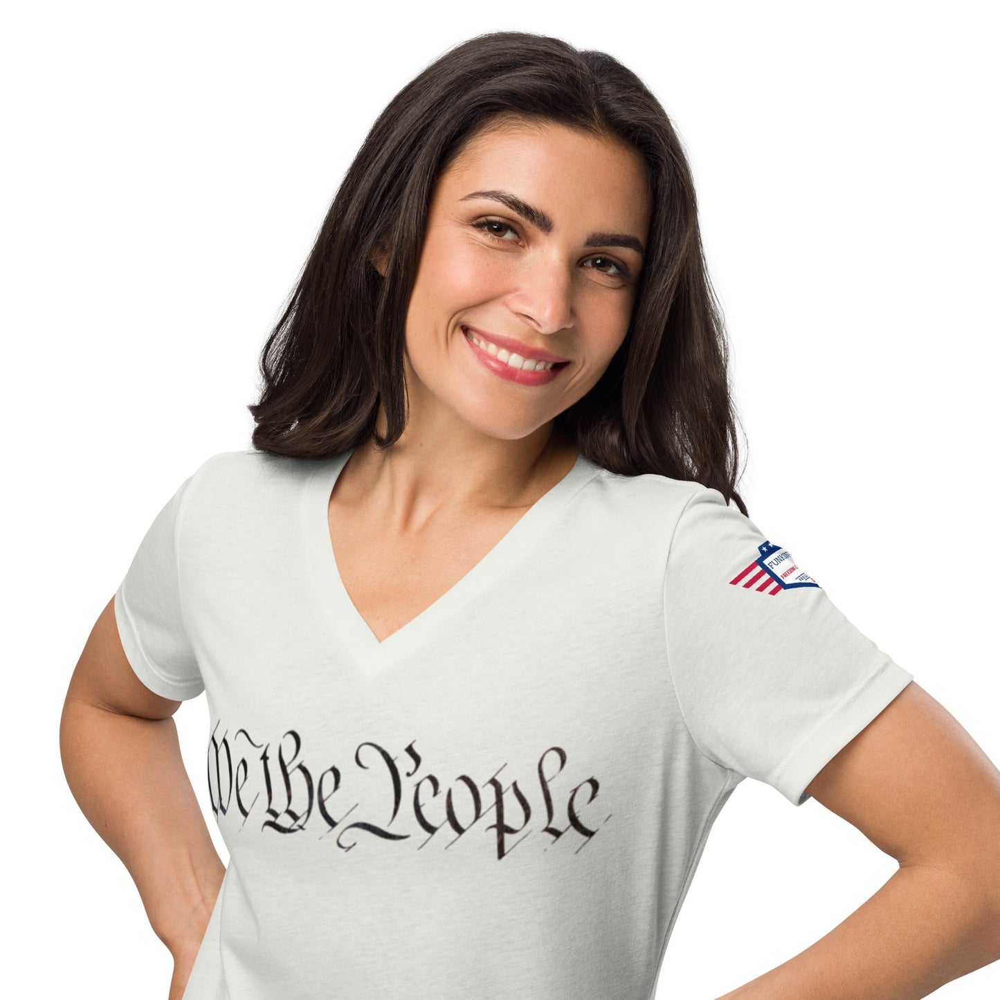 We the people - Women’s relaxed v-neck t-shirt