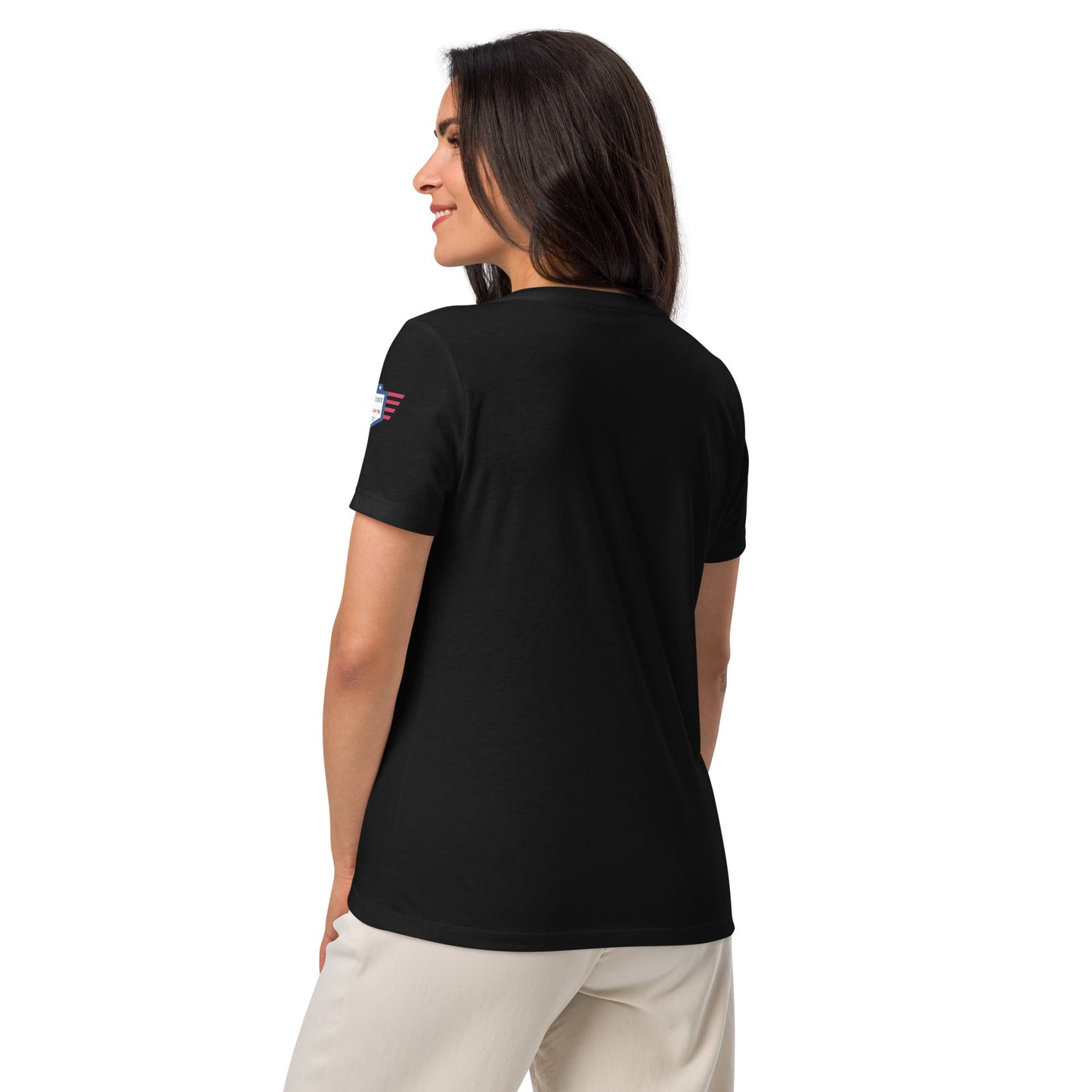 Keep Calm and Dutch on - Women’s relaxed v-neck t-shirt