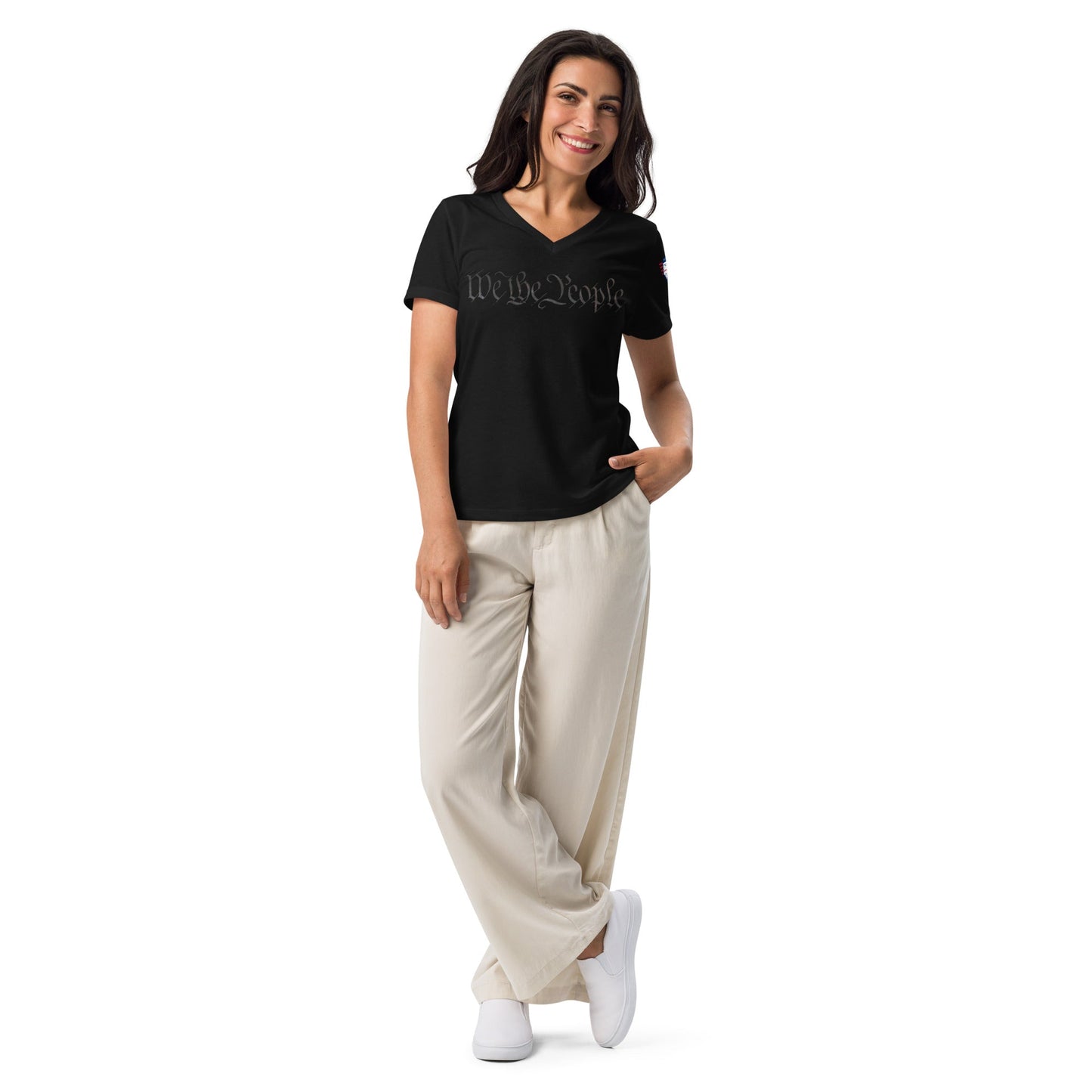 We the people - Women’s relaxed v-neck t-shirt