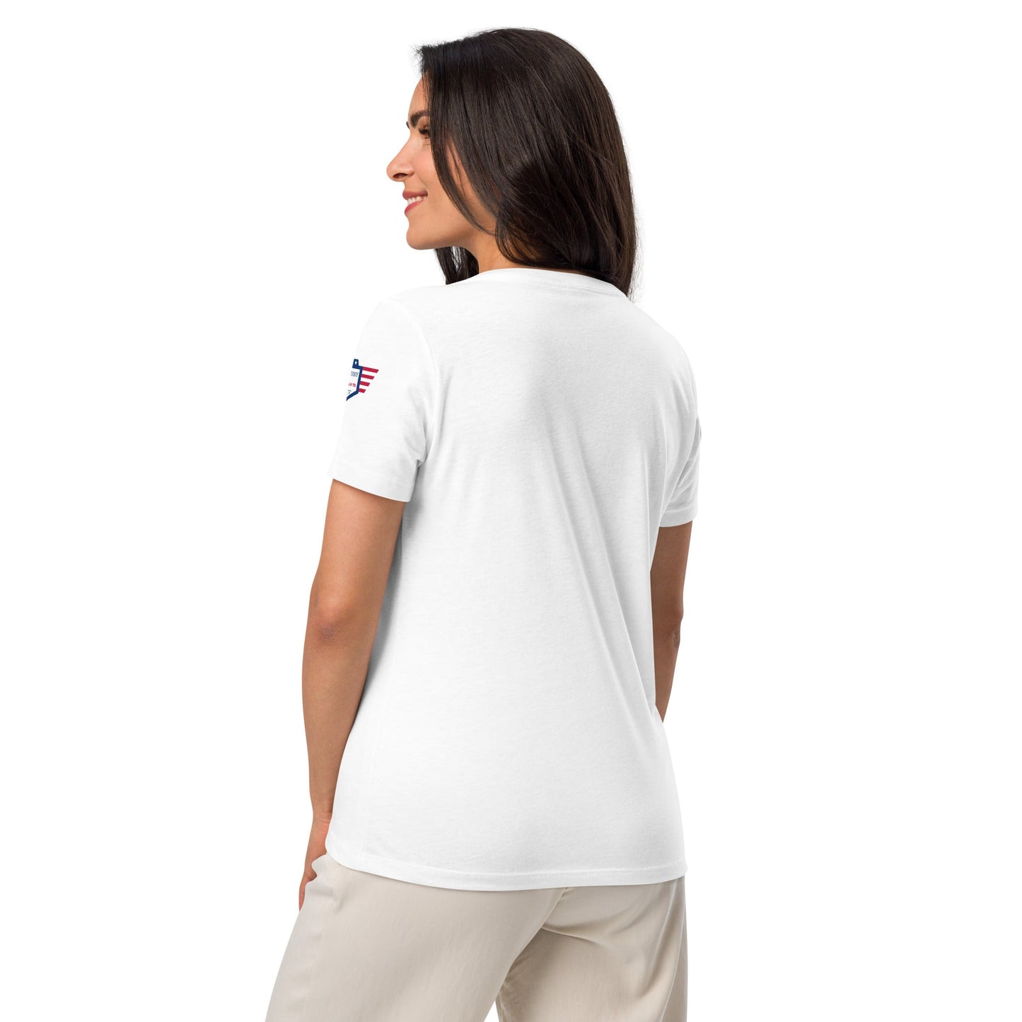 Keep Calm and Dutch on - Women’s relaxed v-neck t-shirt