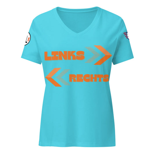 Dutch Dans - Camiseta relajada de pico para mujer