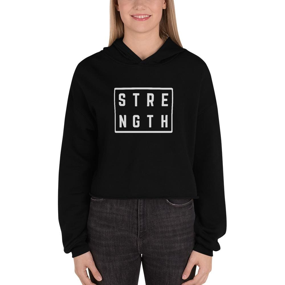 Sudadera con capucha corta para mujer "Women's Strength"