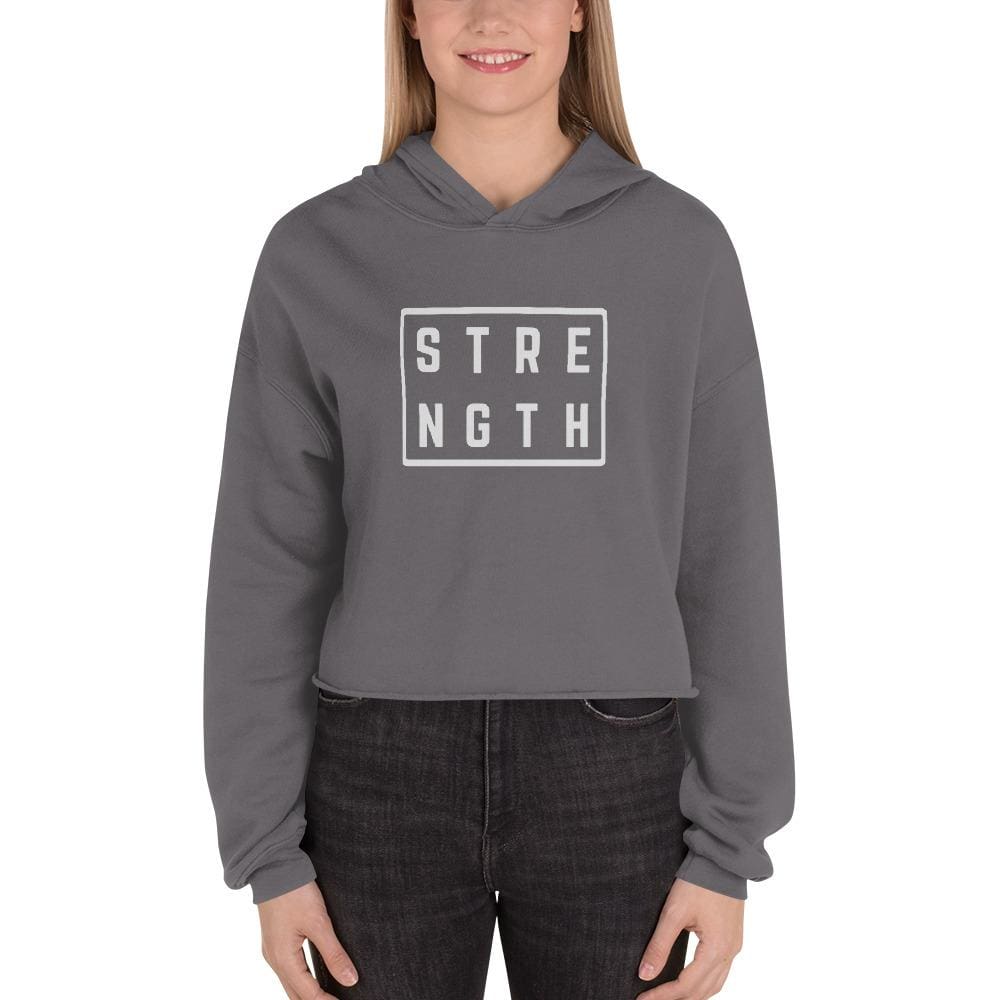 Sudadera con capucha corta para mujer "Women's Strength"