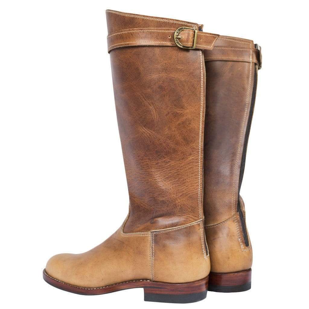 Botas de cuero altas para mujer