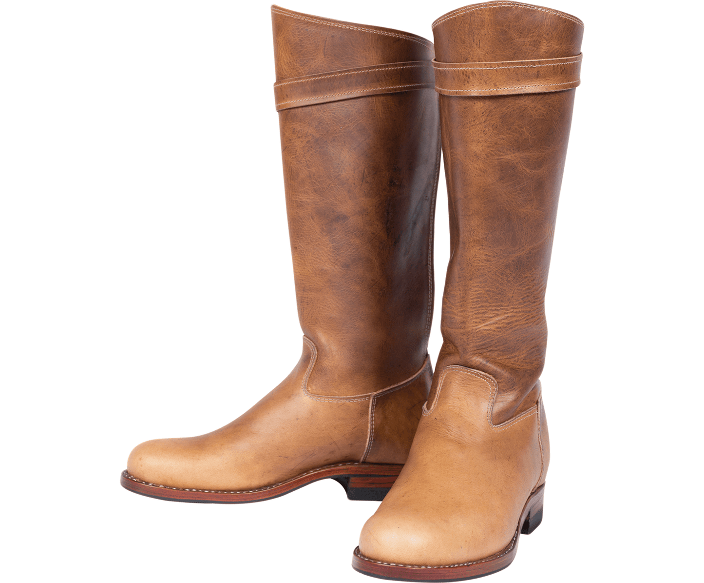 Botas de cuero altas para mujer
