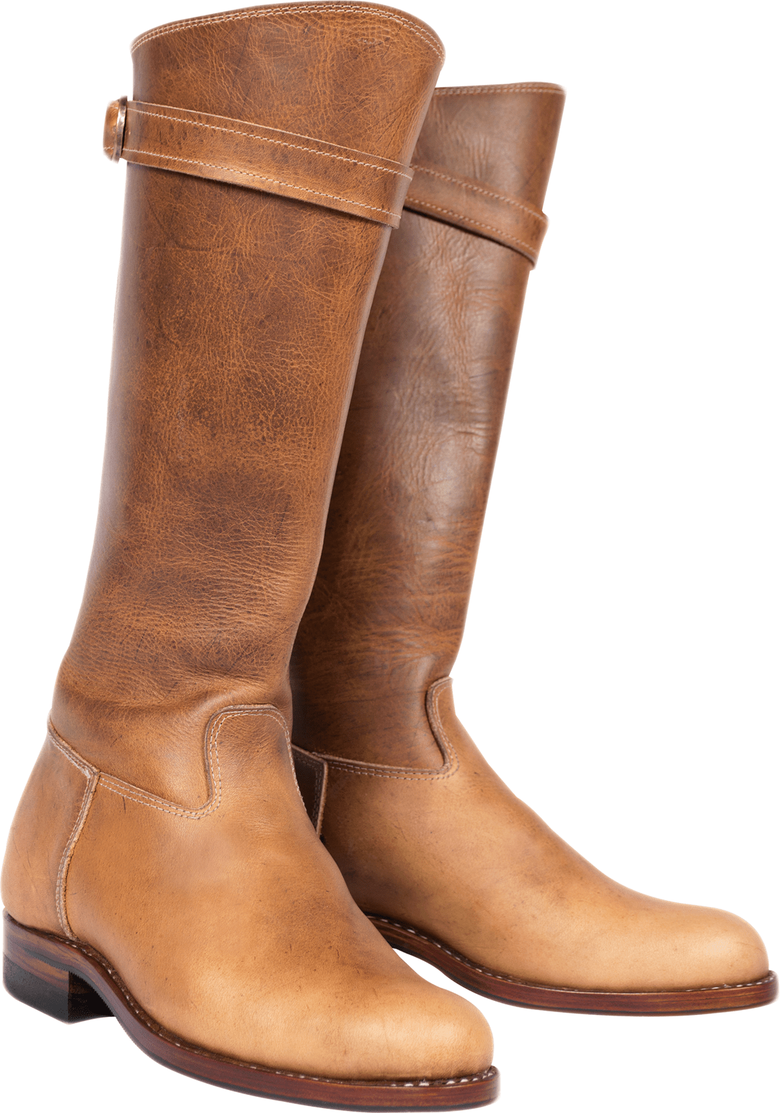 Botas de cuero altas para mujer
