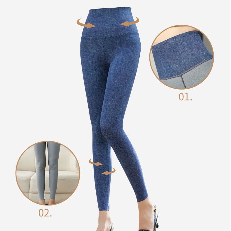 Women's Thickened Fleece-lined Shark Pants | For Autumn and Winter - # GIAA23410049
