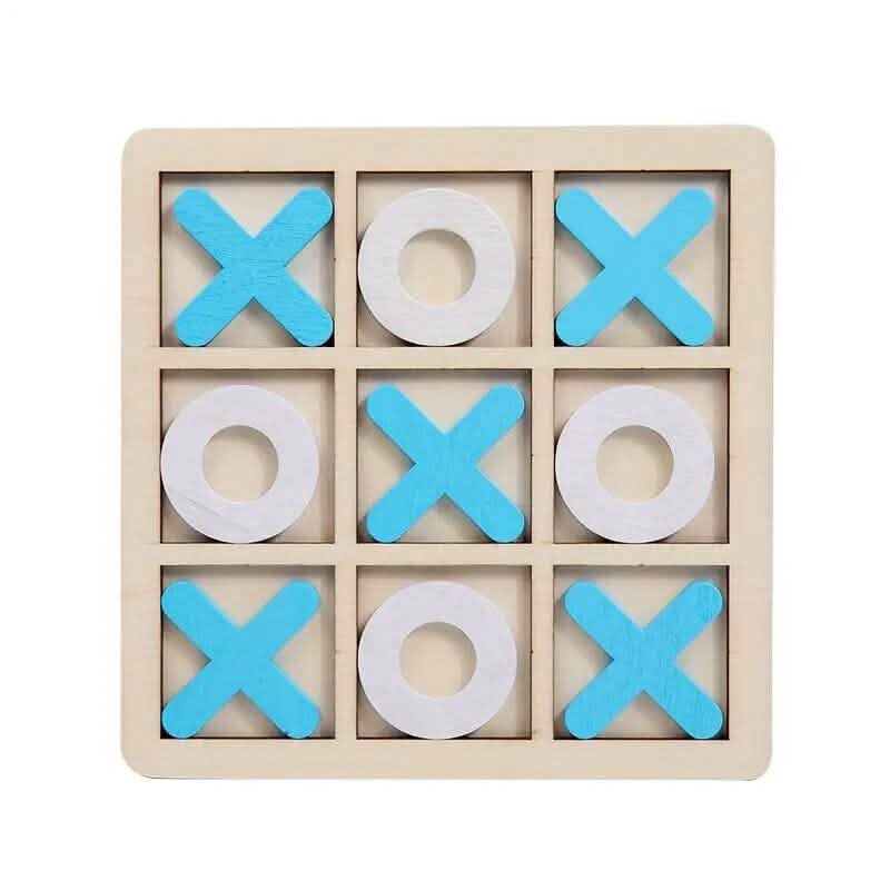 Wood Tic-Tac Toe XOXO Board Game