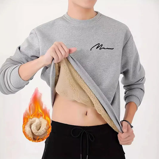 Wool Loose Round Neck Sweatshirt - # BOAA13510041