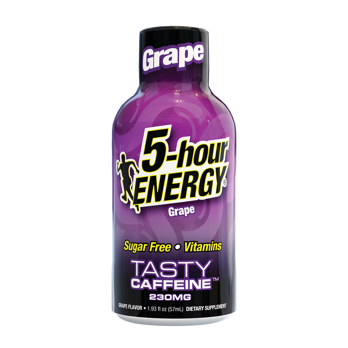 Paquete de 24 Bebidas Energéticas Extra Fuertes de 5 horas, Sabor Uva, 1.93 Fl Oz