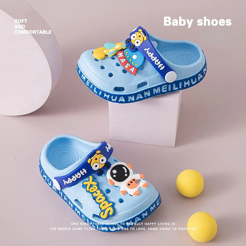 Summer Baby Sandals for Boys and Girls Cartoon Mules