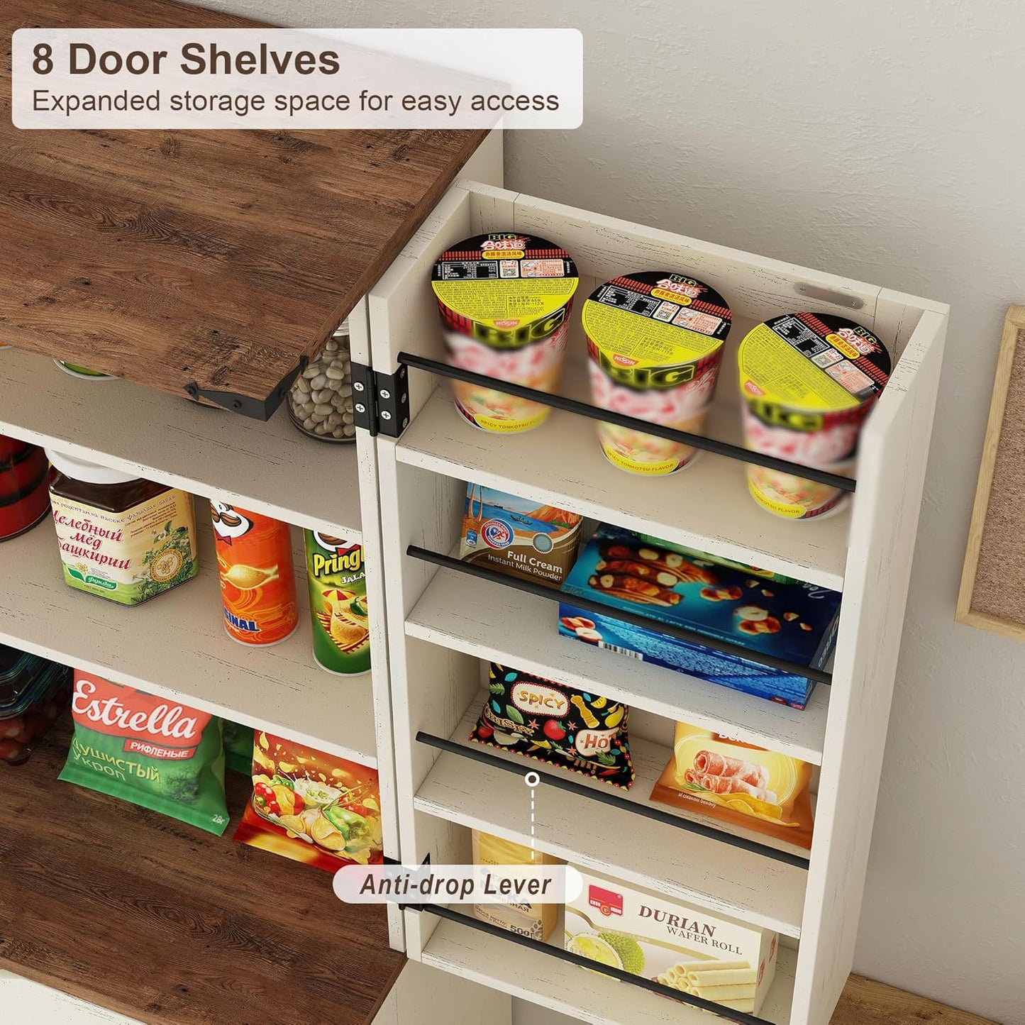 Vektaya US-SC001  72'' Tall Kitchen Storage Pantry Cabinet