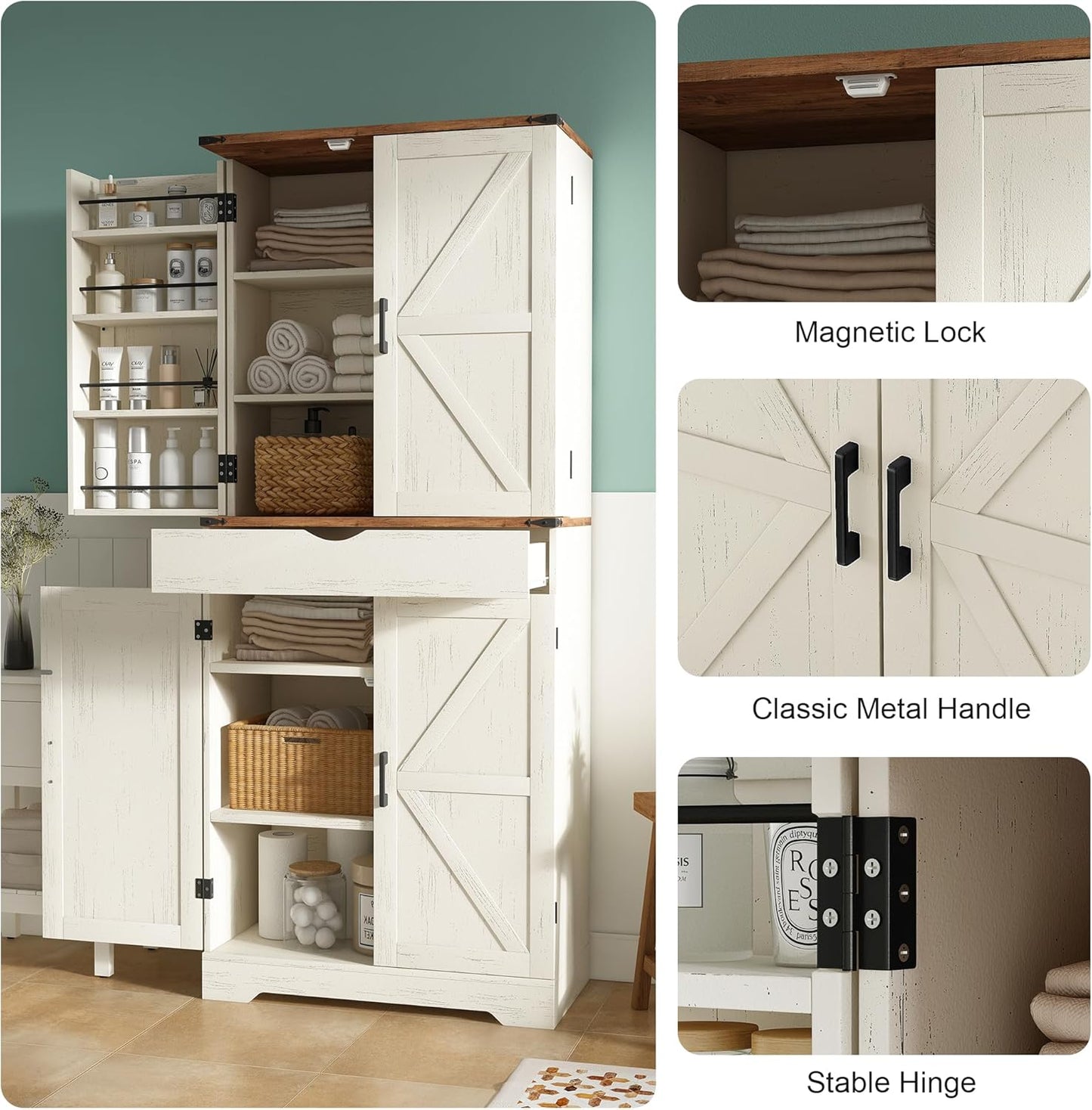 Vektaya US-SC001  72'' Tall Kitchen Storage Pantry Cabinet