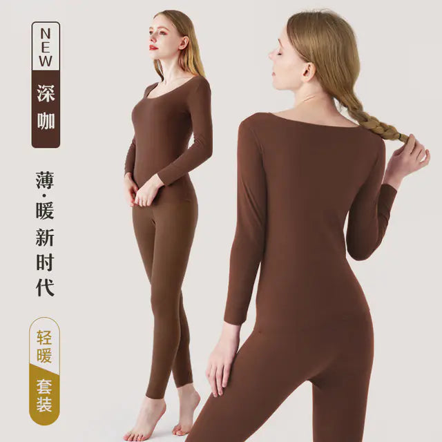 Women’s Thermal Long Johns Seamless Winter Underwear Set