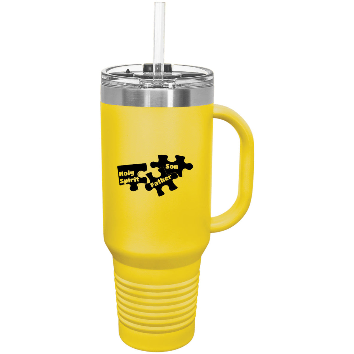 Father Son & Holy Spirit Religious Polar Camel 40 oz Tumbler with Handle & Straw