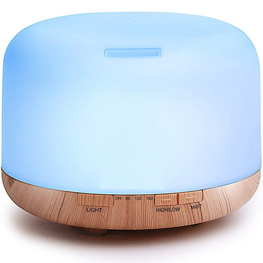 Difusor de aromaterapia de aceites esenciales con cambio de color y control remoto