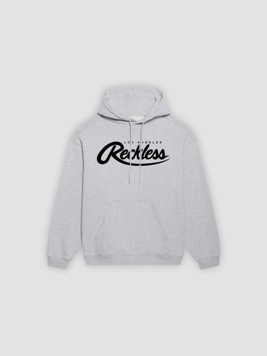 Sudadera con capucha Big R Script - Gris jaspeado