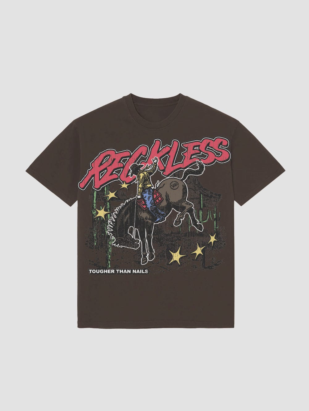Camiseta "Más Duro que el Acero" - Marrón