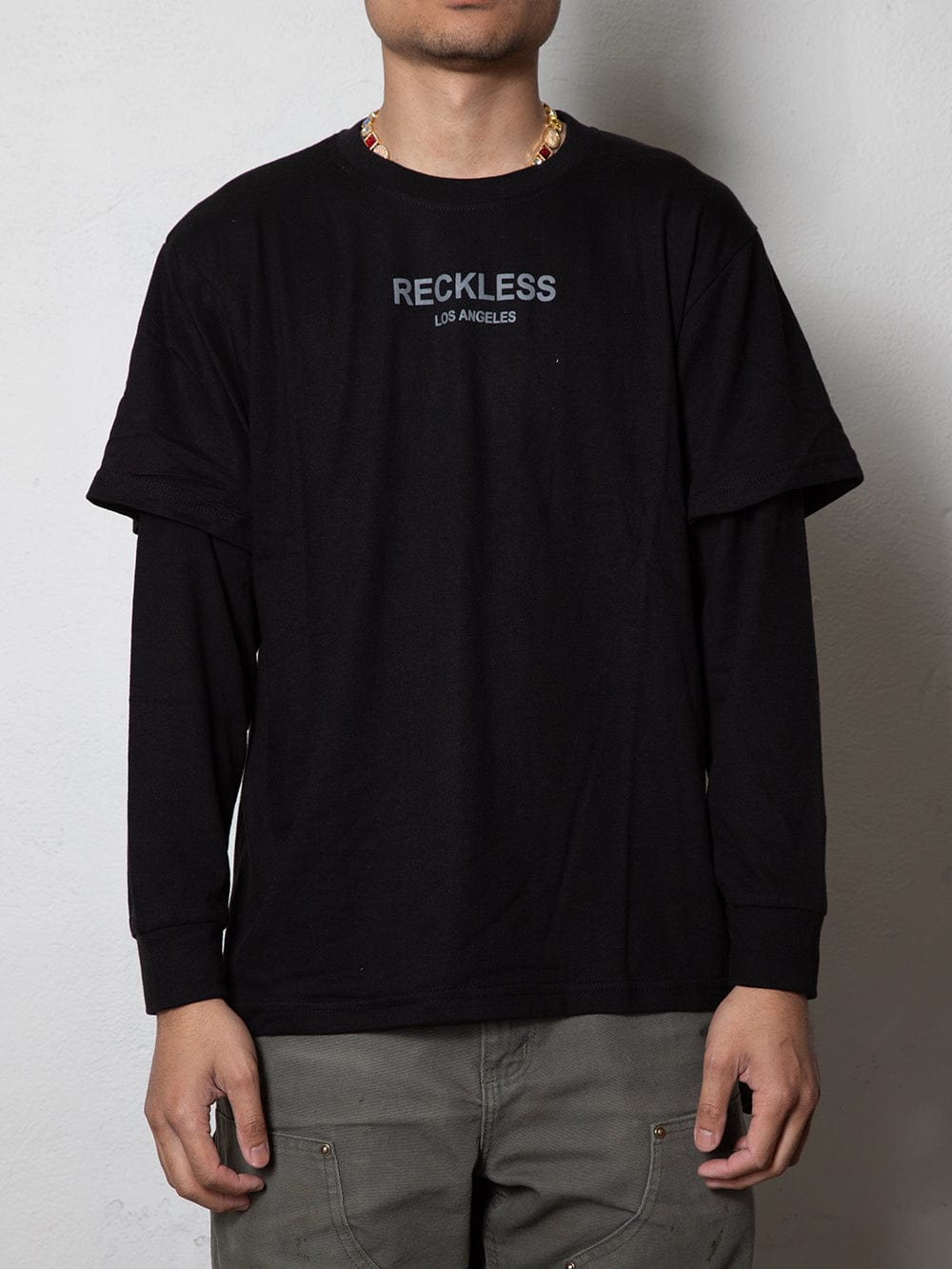 Camiseta de manga larga Reckless - Negra