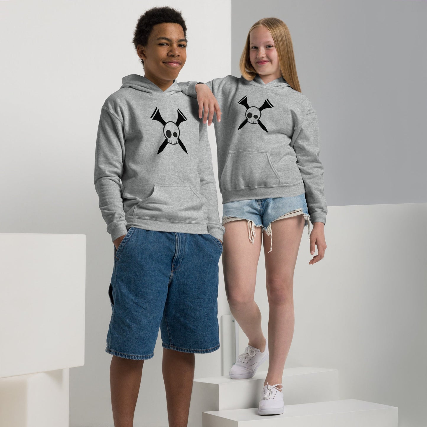 Tee-bone - Sudadera con capucha juvenil de mezcla pesada