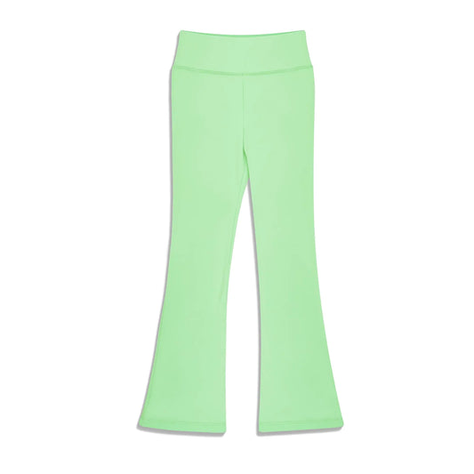 BIG ELEPHANT Girls Flare Leggings Kids Bell Bottoms High Waisted Bootcut Yoga Dance Flared Pants Light Green - # GIAA21410014