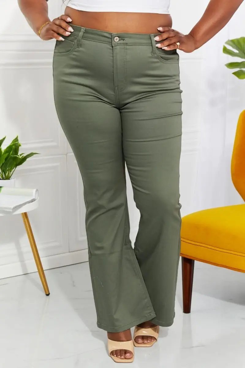 Women's Jeans - High-Rise Comfortable - Bootcut