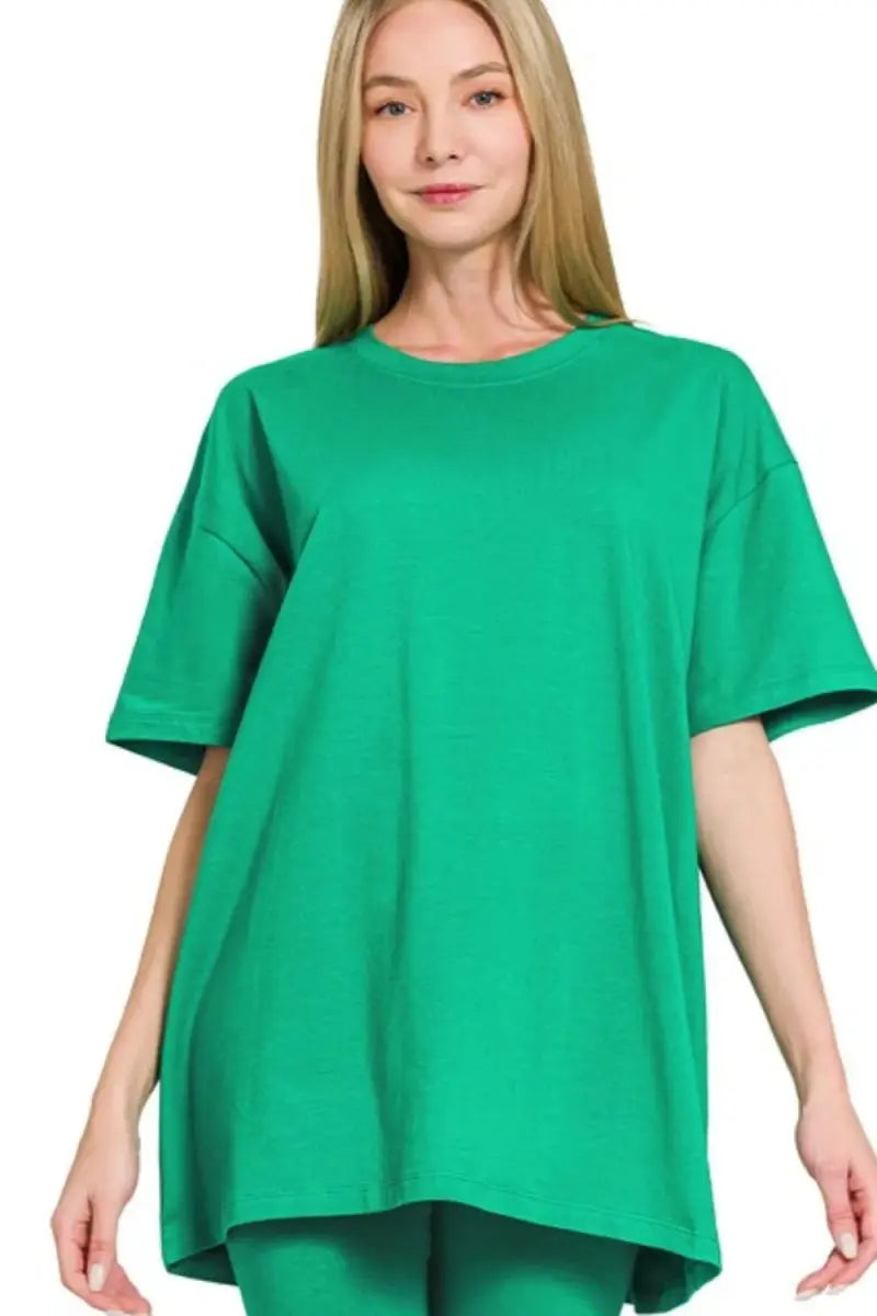 Women's Loungewear Set - Comfy Cotton - Top & Shorts