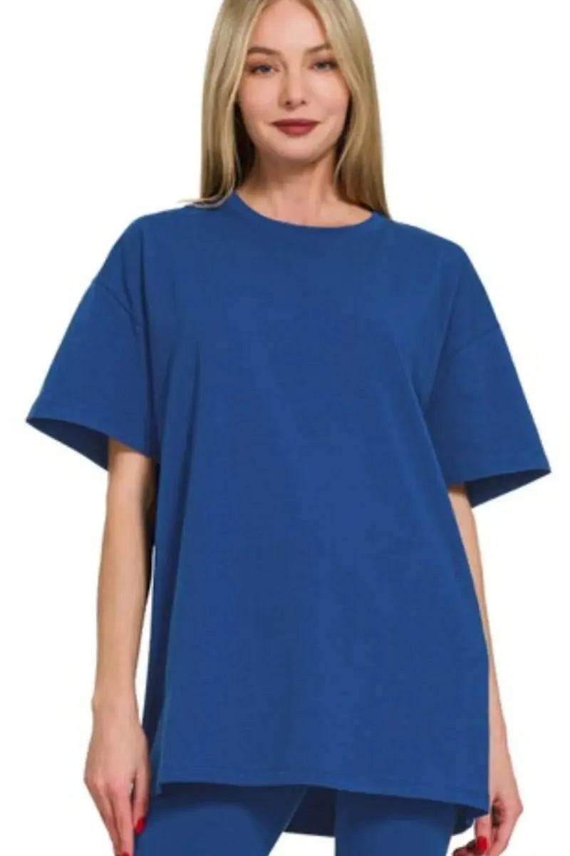 Women's Loungewear Set - Soft Cotton - Top & Legging Style