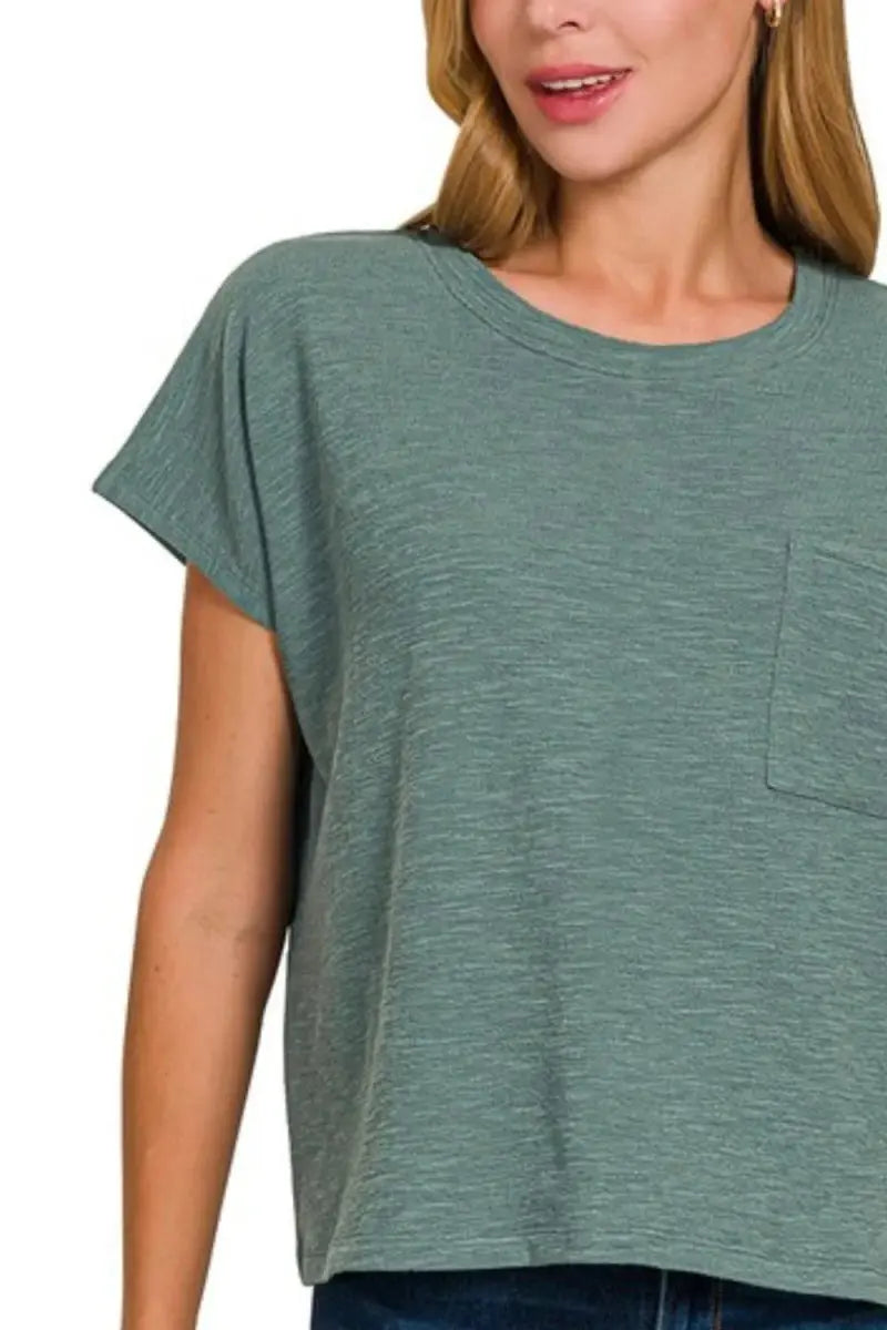 T-Shirts Trendsi Round Neck Tee Women's Everyday Basic Soft T-Shirt