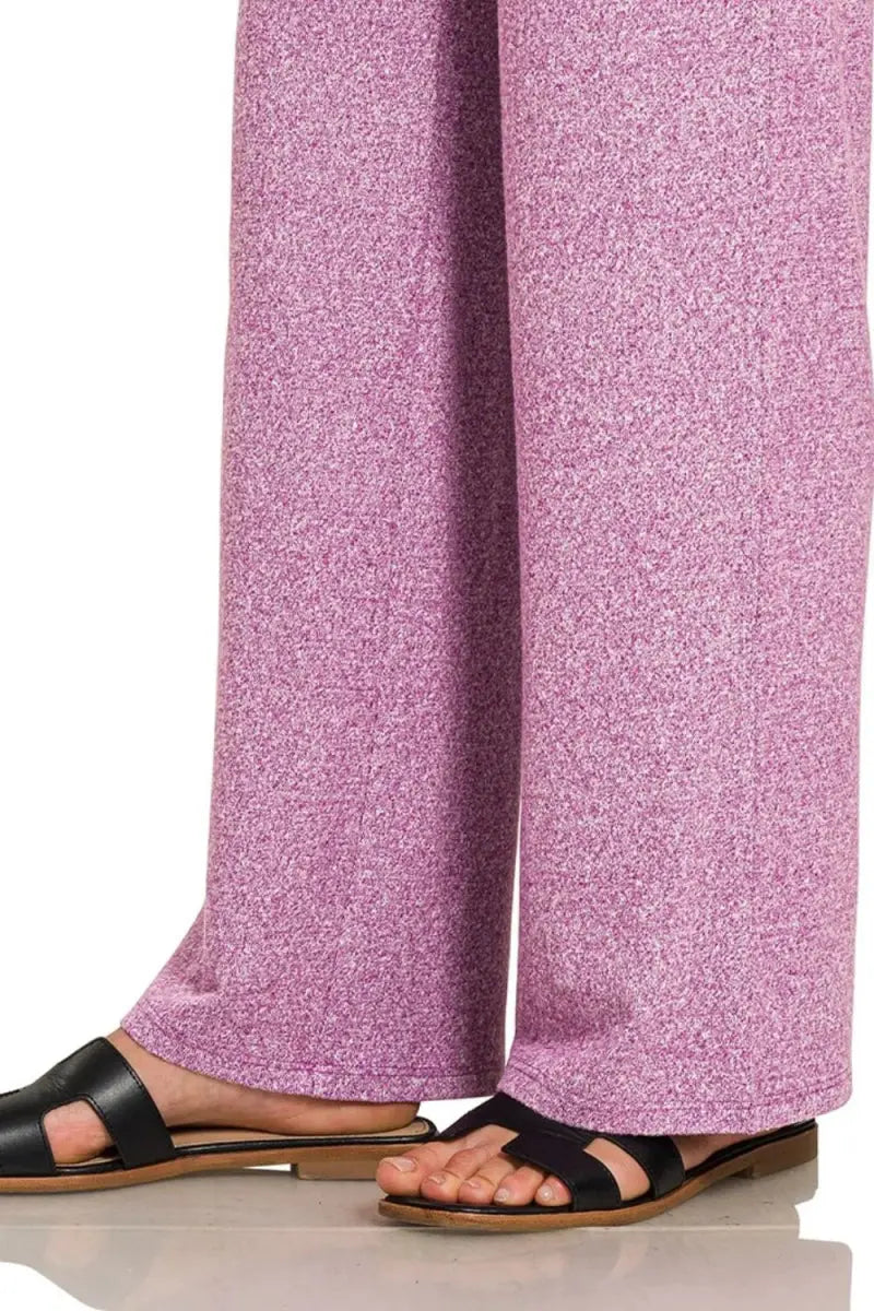 Women's Lounge Set - Soft Knit & Comfy - Melange Pajama Style
