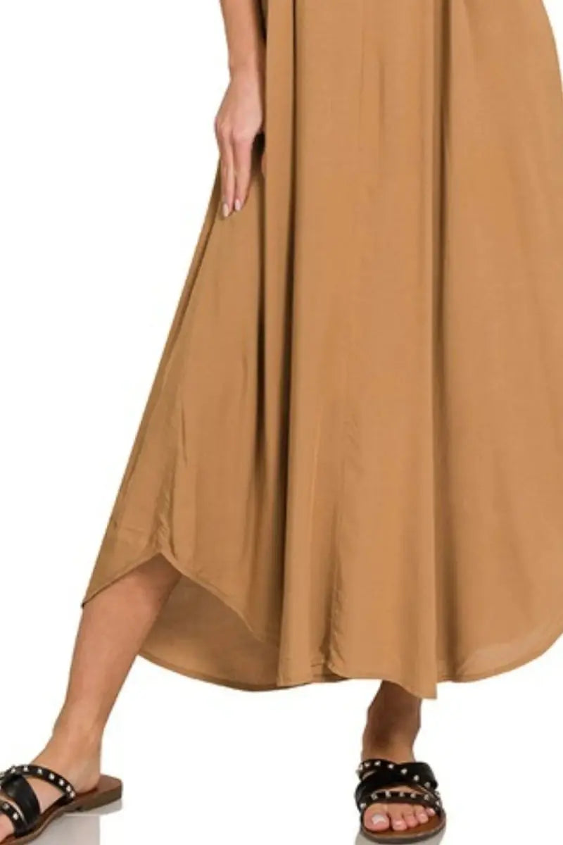 Shoes Trendsi Zenana Woven Cami Dress Women's Casual Flowy Pockets Summer Dress