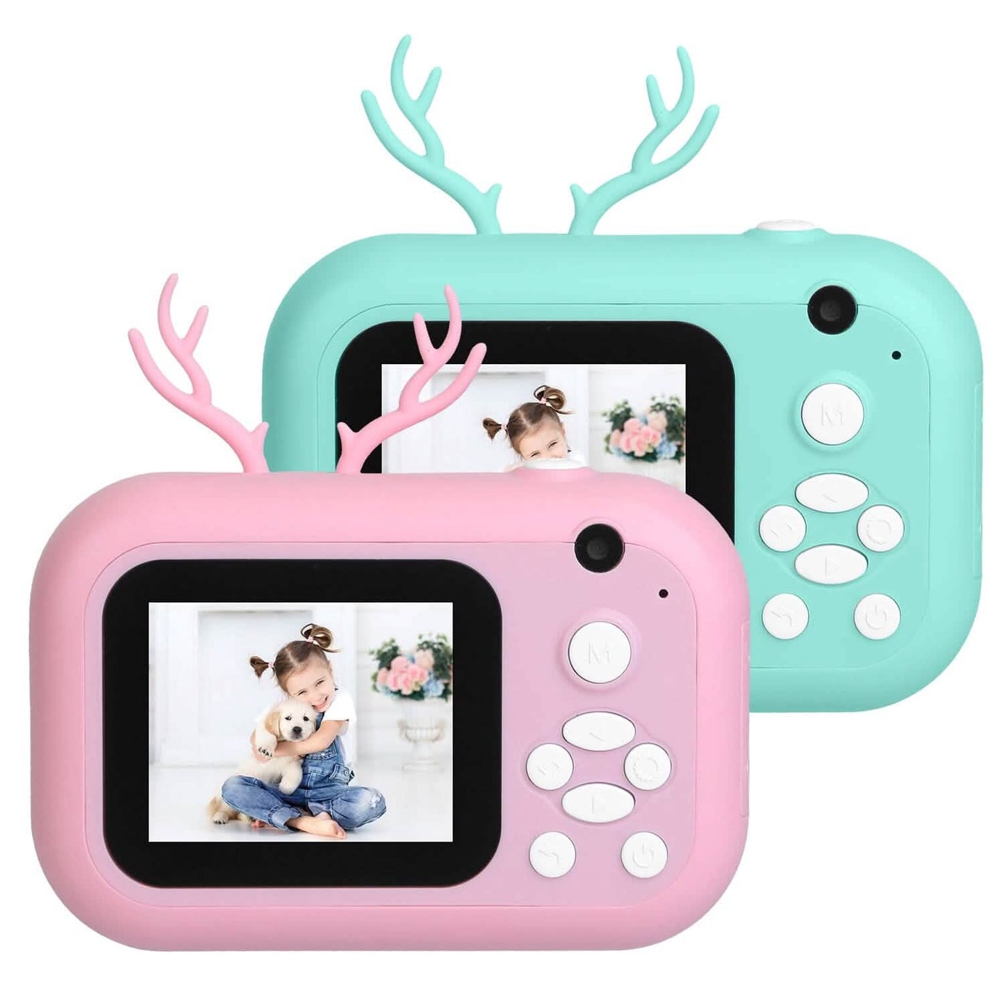 Zero Ink Selfie Camera 1080P HD Video Recorder with Dual Lens 3 Roll Print Papers