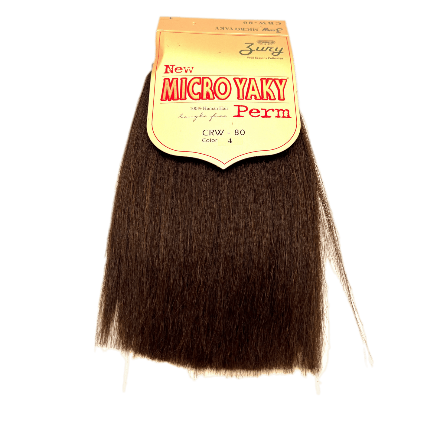 Zury 100% Human Hair Micro Yaky Perm Straight Extensions - Choose Size